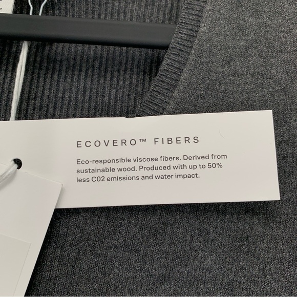 Hudson North Sweater Dress Womens Small Grey Stretch Soft Fall Sustainable - Picture 7 of 8